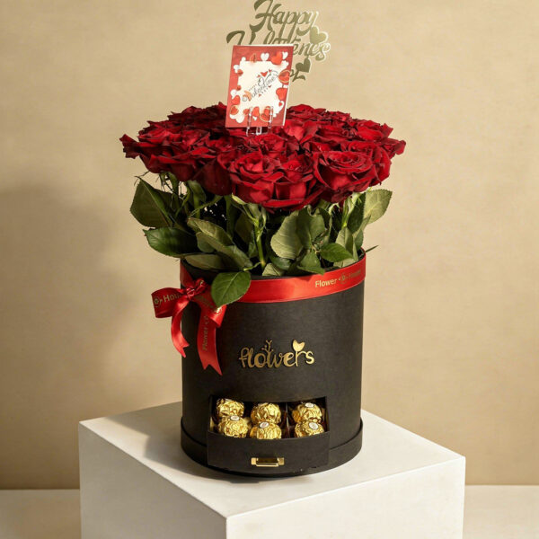 Royal Red Roses & Chocolate