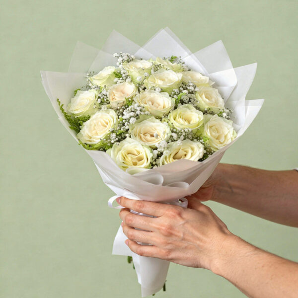 Diamond White Roses