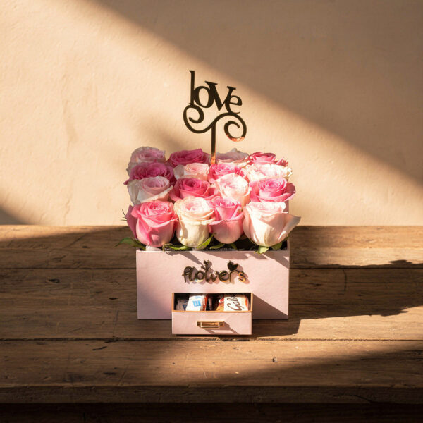 sweet bloom chocolate arrangement