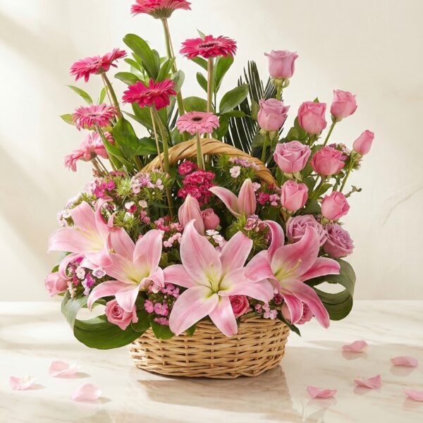 floral fiesta basket