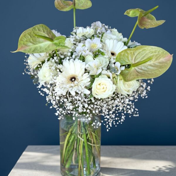 white serenity bouquet