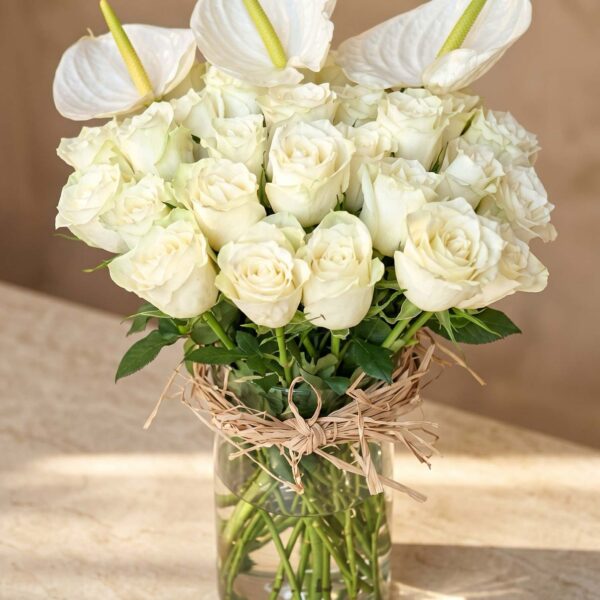 pure white grace bouquet