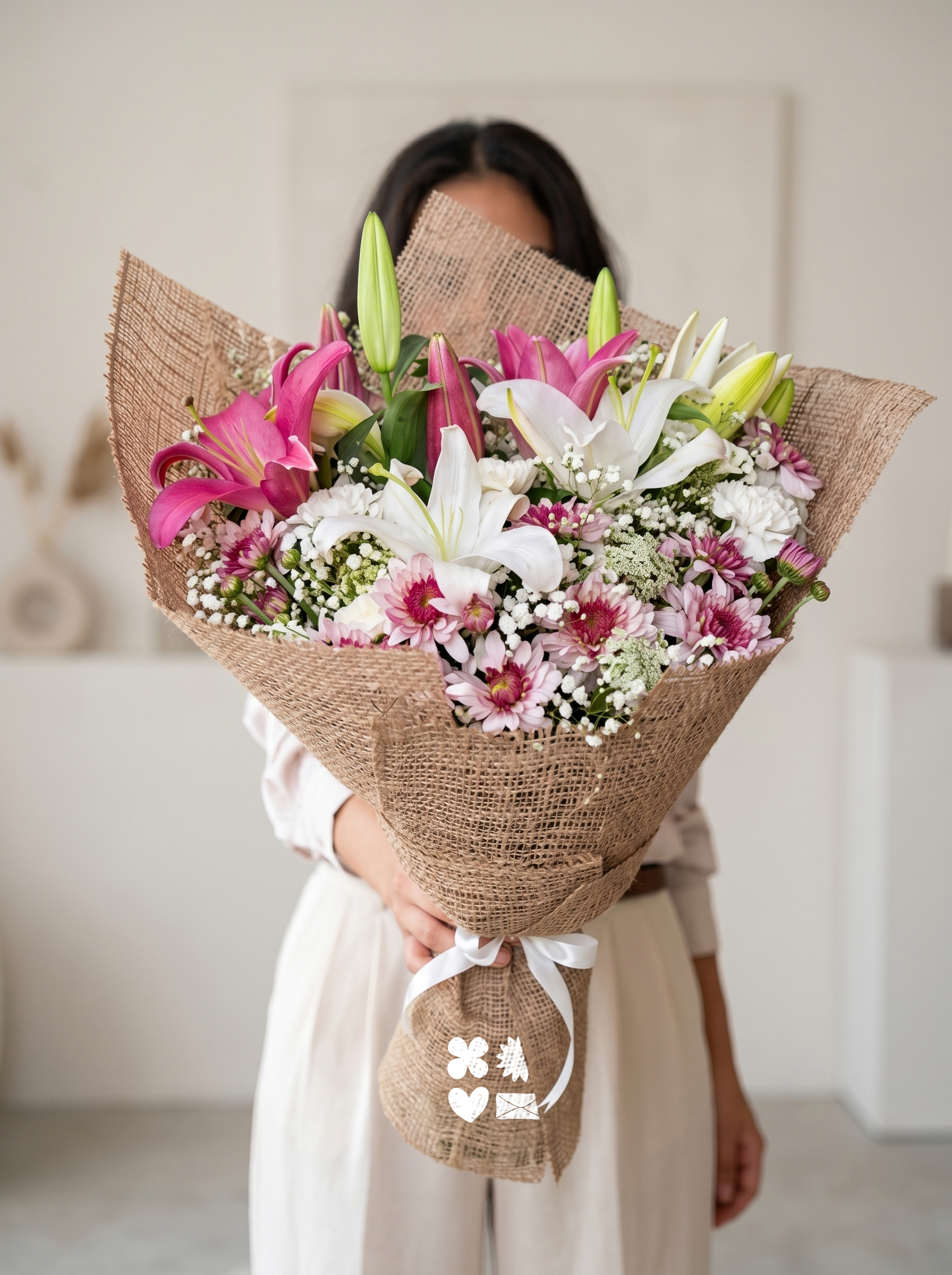 rustic lily garden bouquet rustic lily garden bouquet
